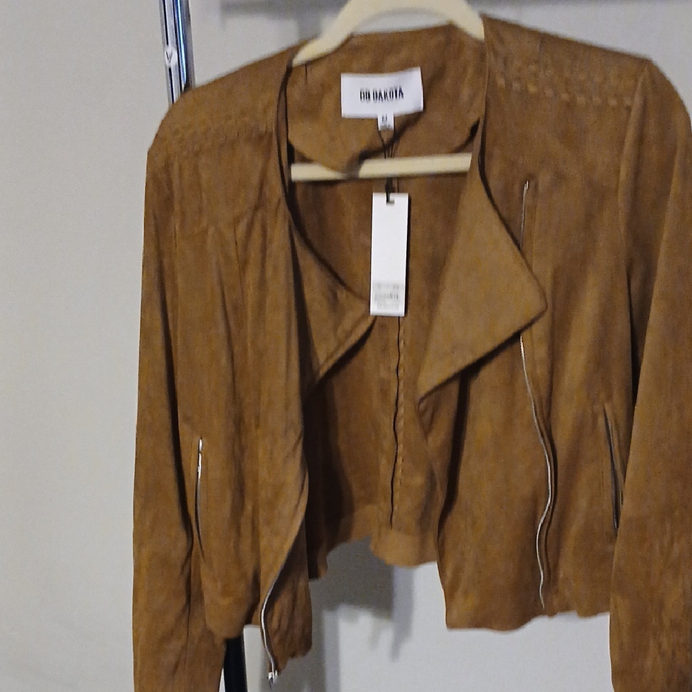 Brown Suede Jacket by Zara